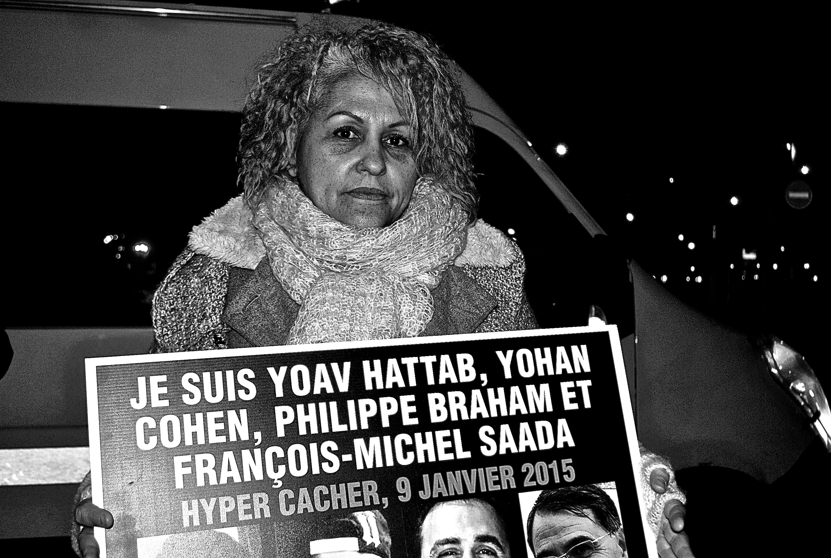 Dina Foy, lors de la marche du 12 février en mémoire à Ilan Halami -3millions7