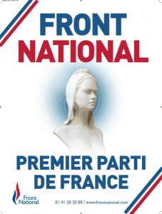Affiche officielle du Front national.